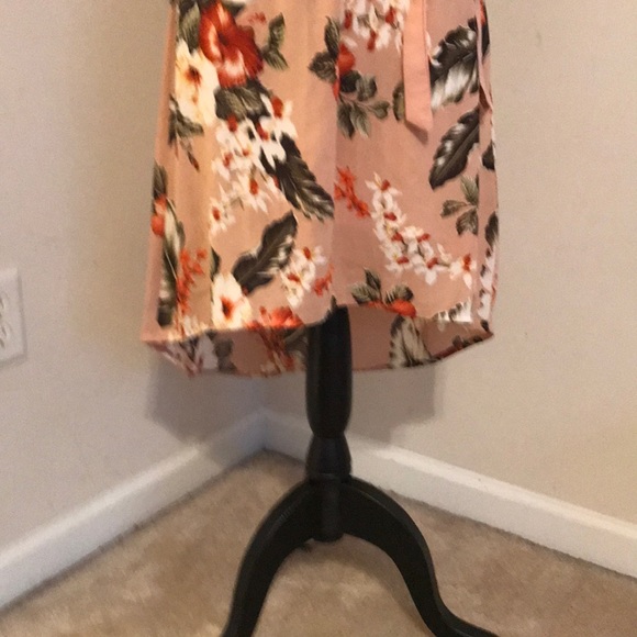 Bundle 3 for $20. Floral high-low dress- - Picture 3 of 4